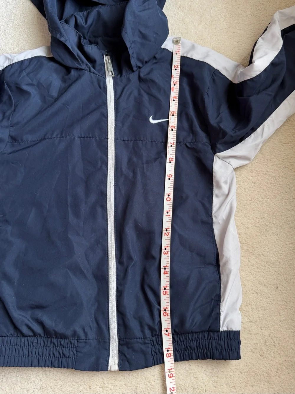 Nike Kids 2-piece Track Suit Navy White Windbreaker Set Jacket & Pants Size 6